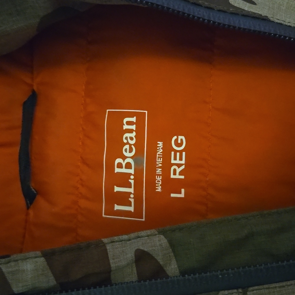 Mens L.L. Bean Camouflage Winter Jacket L reg - Picture 2 of 13